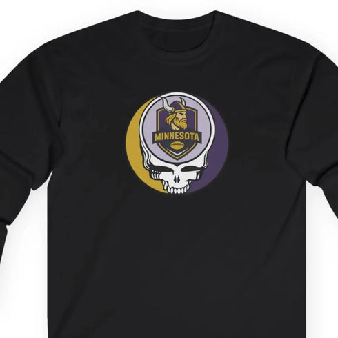 Grateful Dead - The Gridiron Collection: Minnesota Edition Stealie Ultra Cotton Long Sleeve Tee - StealieShop